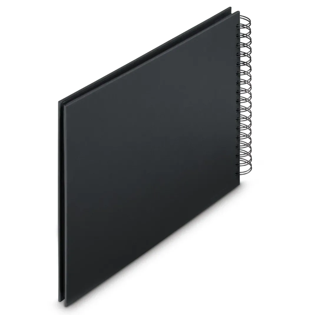 Spiral-Album "Fine Art", 28x24 cm, 50 schwarze Seiten, New Black
