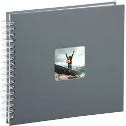 Spiral-Album "Fine Art", 28x24 cm, 50 weiße Seiten, Grau