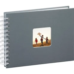 Spiral-Album "Fine Art", 24x17 cm, 50 weiße Seiten, Grau