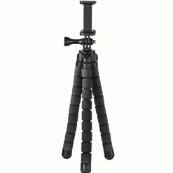 Stativ "Flex" für Smartphone und GoPro, 26 cm, Schwarz