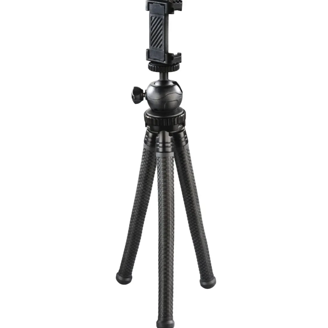 Stativ "FlexPro" für Smartphone, GoPro und Fotokameras, 27 cm, Schwarz