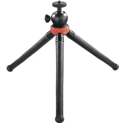 Stativ "FlexPro" für Smartphone, GoPro und Fotokameras, 27 cm, Rot