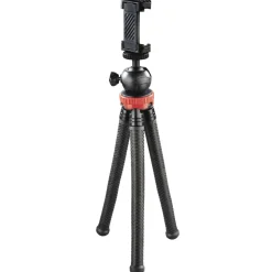 Stativ "FlexPro" für Smartphone, GoPro und Fotokameras, 27 cm, Rot