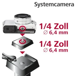 Stativ-Kameraplatte für Traveller Premium 144/146