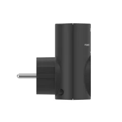 Steckdosenadapter, Schutzkontakt, Überspannungsschutz, Netzspannung, Schw.