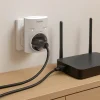 Steckdosenadapter, Schutzkontakt, Überspannungsschutz, Netzspannung, Weiß