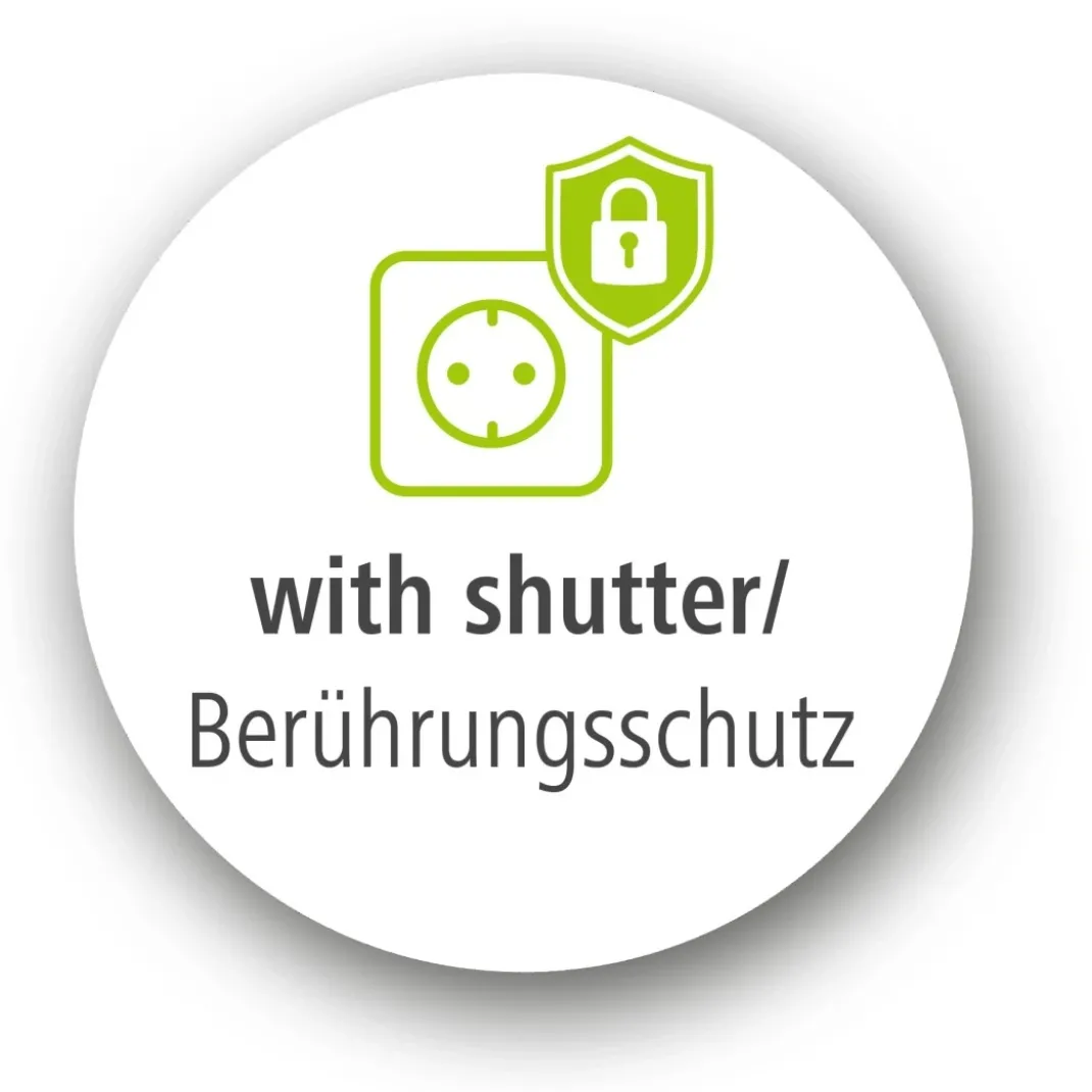 Steckdosenleiste 3-fach, mit Schalter, 3 m, Weiß