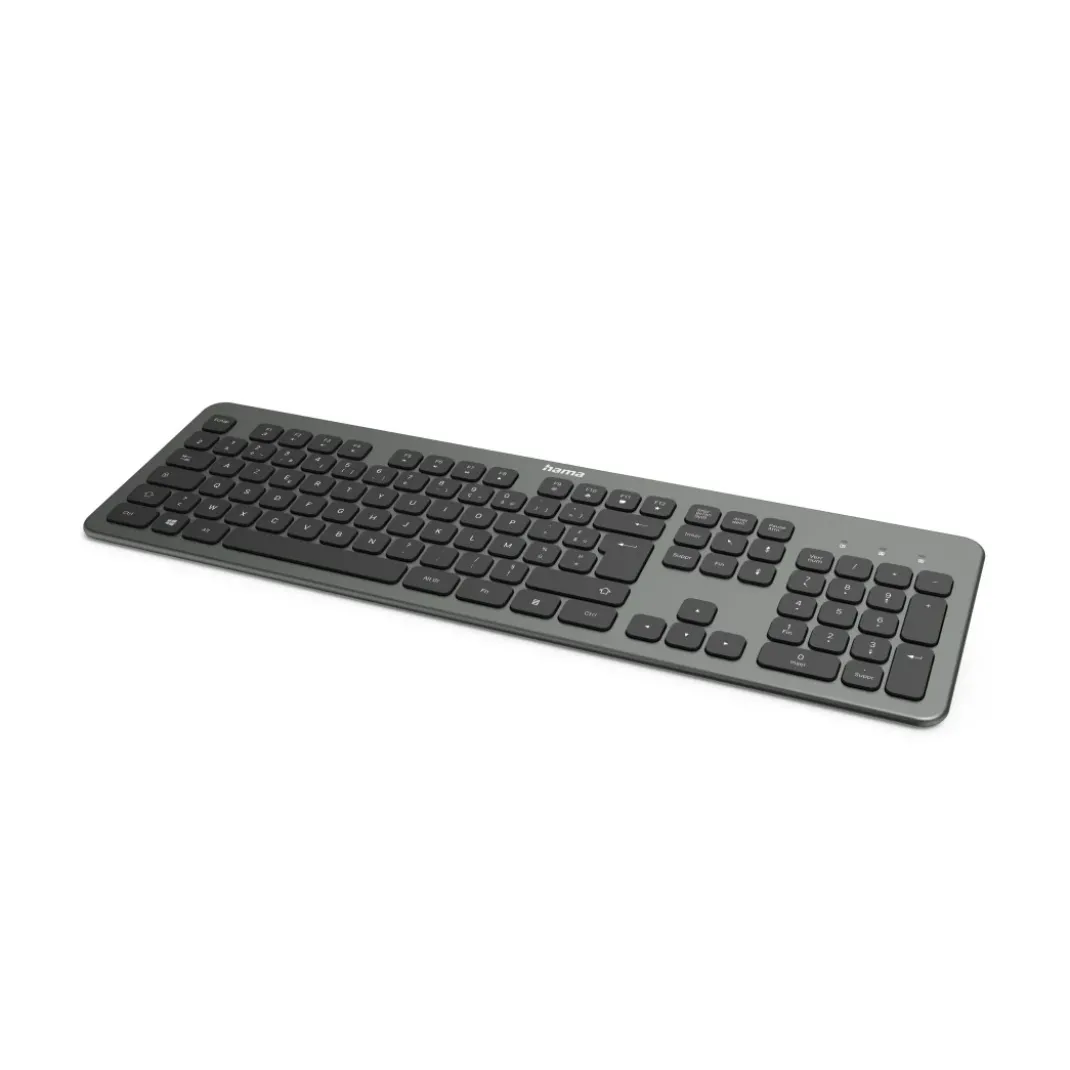 Tastatur "KW-700", kabellos, Anthrazit/Schwarz, AZERTY FR