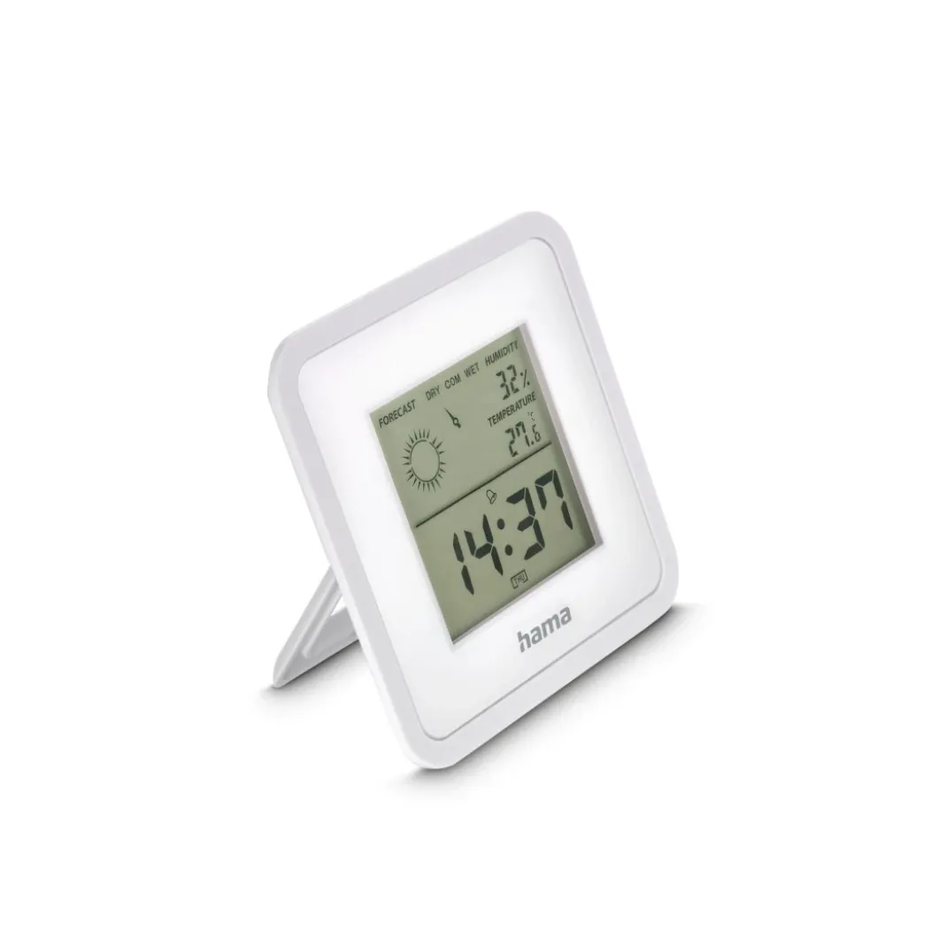 Thermometer und Hygrometer "Borneo", digital, für innen, Weiß