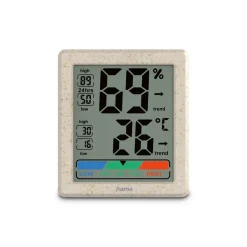 Thermometer und Hygrometer "Ponza", digital, für innen, Beige