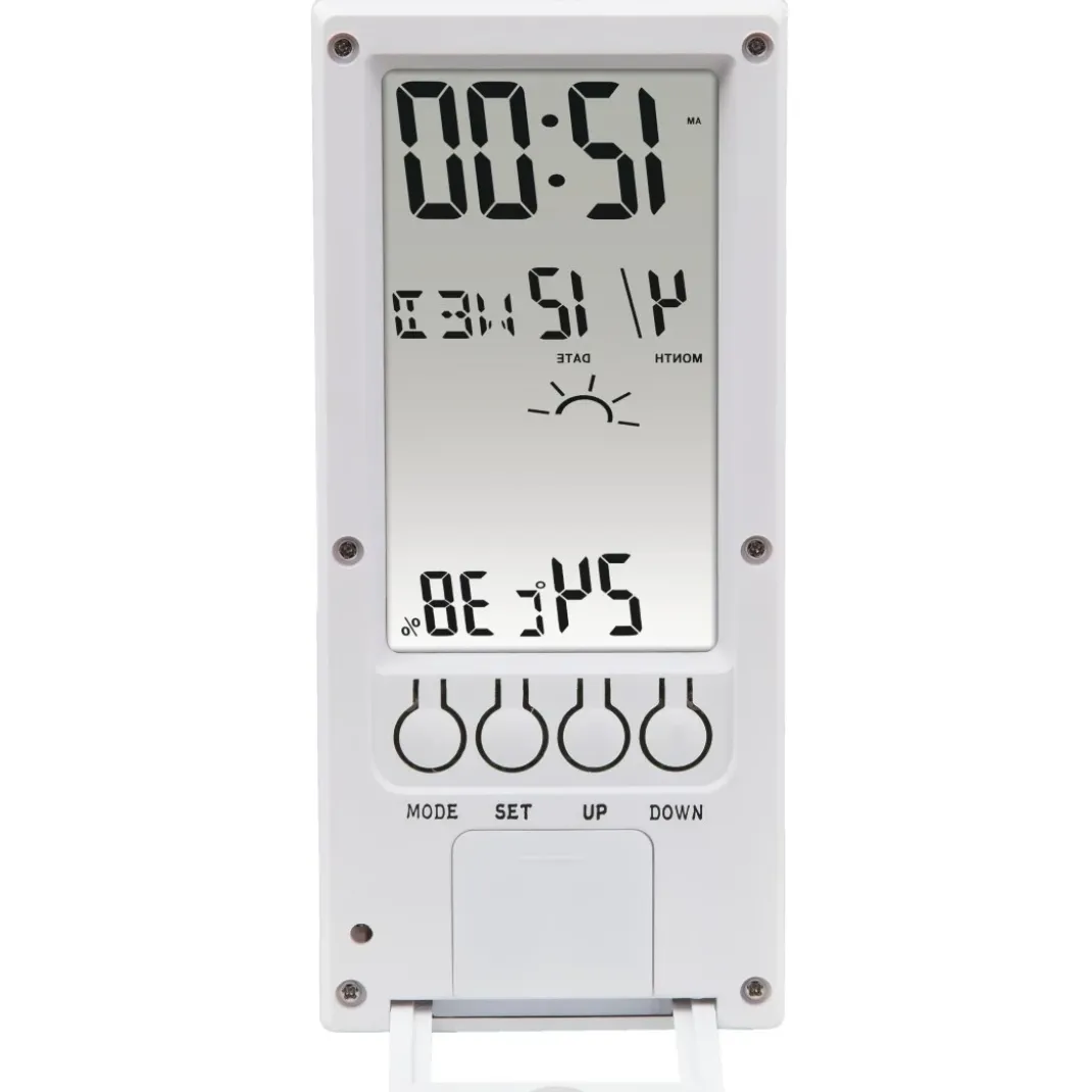 Thermometer/Hygrometer "TH-140", mit Wetterindikator, Weiß