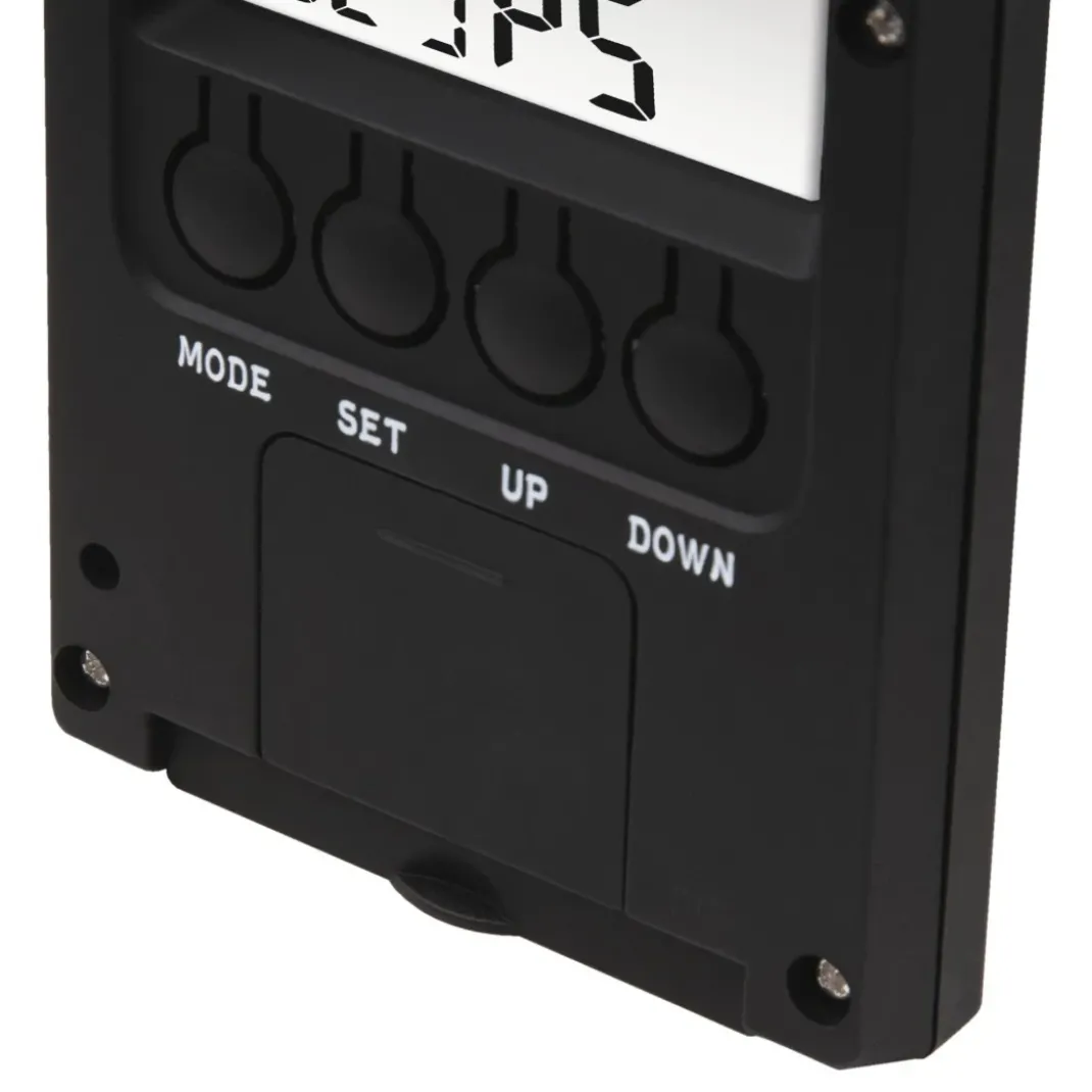 Thermometer/Hygrometer "TH-140", mit Wetterindikator, Schwarz