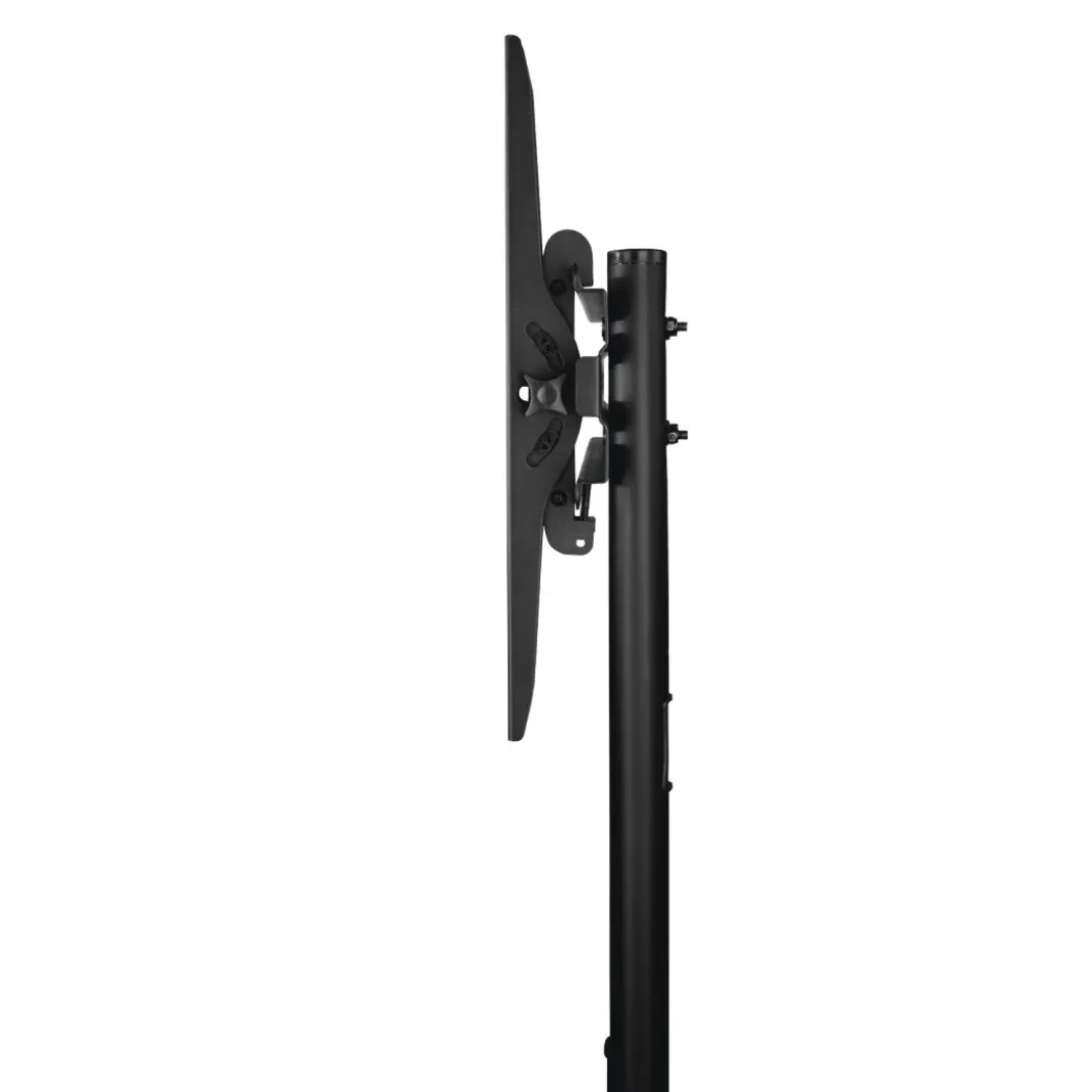 TV-Ständer mit Rollen "Trolley", bis 75 Zoll, höhenverstellbar, Schwarz
