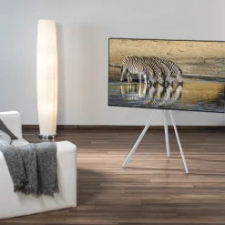 TV-Ständer, Staffelei freistehend, höhenverstellbar, 191 cm (75