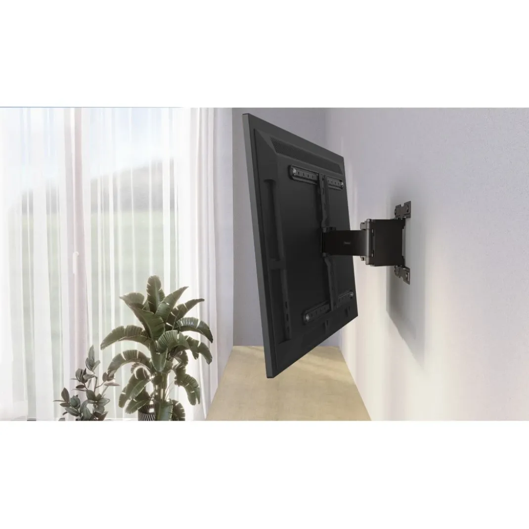TV-Wandhalterung FULLMOTION "Ultraslim", 600x400, 229 cm (90"), Schwarz