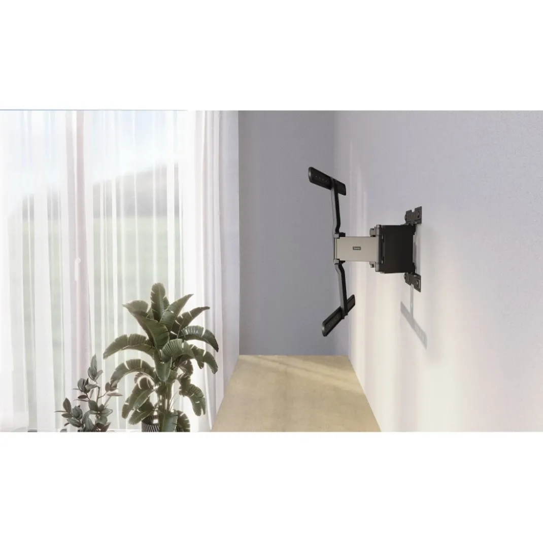 TV-Wandhalterung FULLMOTION "Ultraslim", 600x400, 229 cm (90"), Schwarz