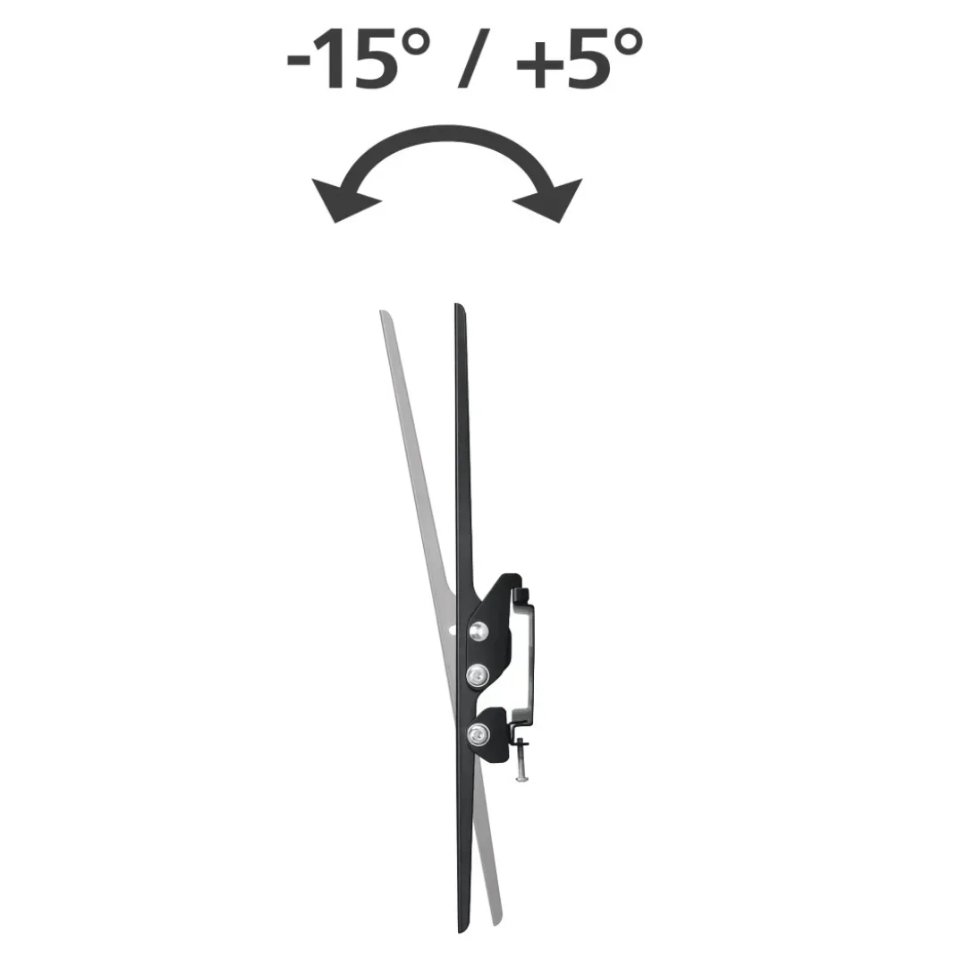 TV-Wandhalterung, neigbar, 191 cm (75") bis 60 kg