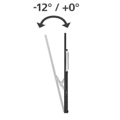 TV-Wandhalterung, neigbar, 254 cm (100