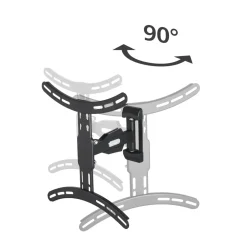 TV-Wandhalterung, schwenkbar, neigbar, ausziehbar, 165 cm (65