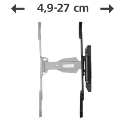 TV-Wandhalterung, schwenkbar, neigbar, ausziehbar, 165 cm (65