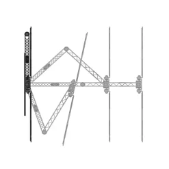 TV-Wandhalterung, schwenkbar, neigbar, extra flach, 165 cm (65
