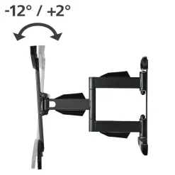 TV-Wandhalterung, schwenkbar, neigbar, ausziehbar, 165 cm (65