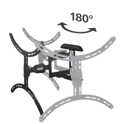 TV-Wandhalterung, schwenkbar, neigbar, ausziehbar, 191 cm (75
