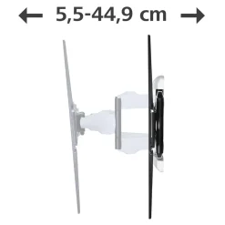 TV-Wandhalterung, schwenkbar, neigbar, ausziehbar, 229 cm (90