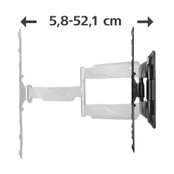 TV-Wandhalterung, schwenkbar, neigbar, ausziehbar, 165 cm (65