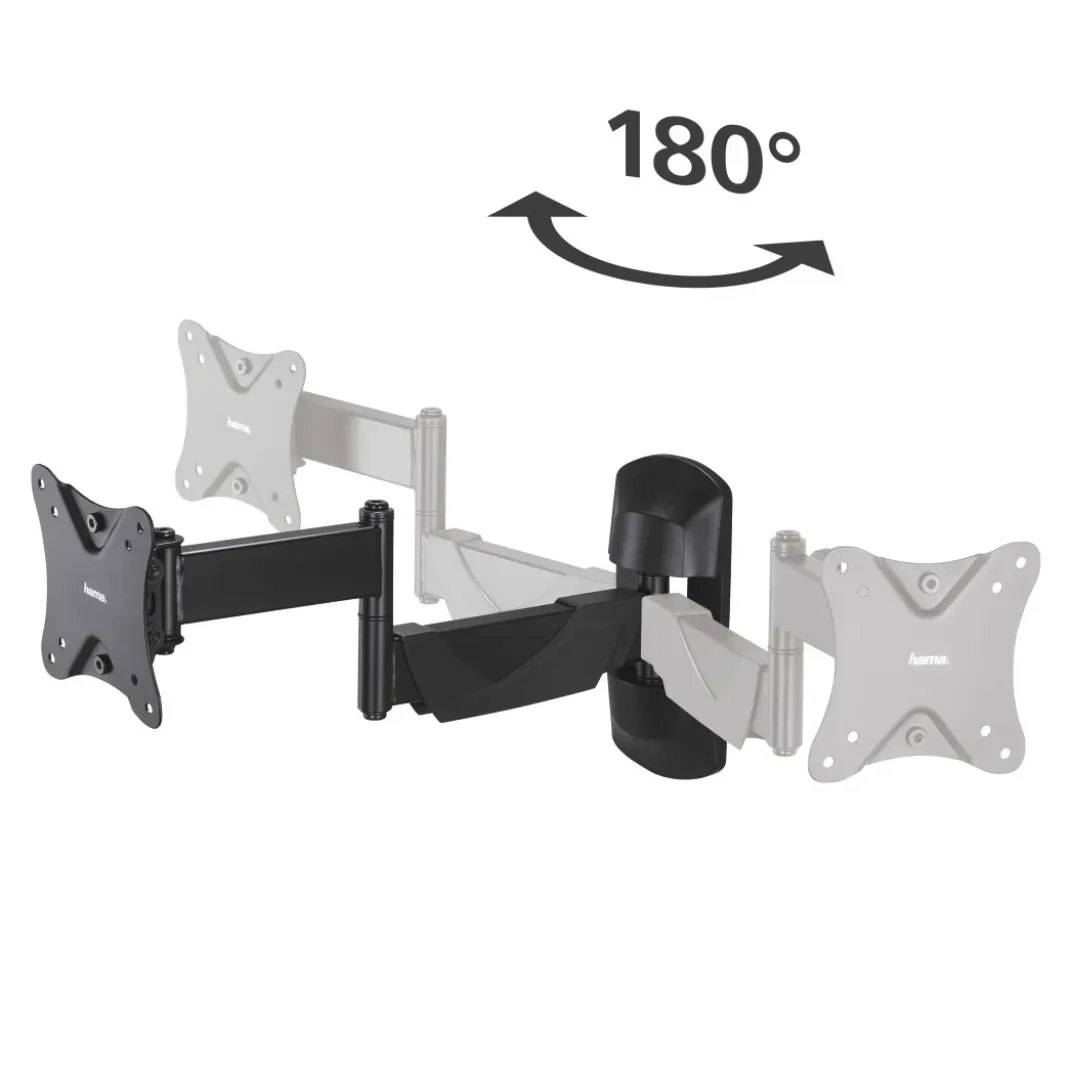 TV-Wandhalterung, schwenkbar, neigbar, ausziehbar, 66 cm (26") bis 25 kg