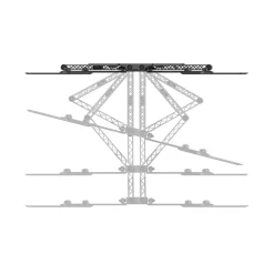 TV-Wandhalterung, schwenkbar, neigbar, extra flach, 229 cm (90