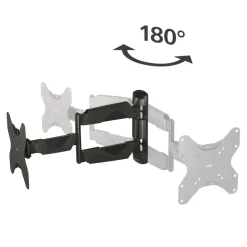 TV-Wandhalterung, schwenkbar, neigbar, ausziehbar, 122 cm (48