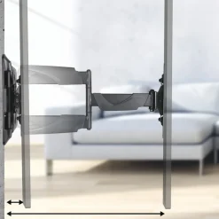 TV-Wandhalterung, schwenkbar, neigbar, ausziehbar, 122 cm (48