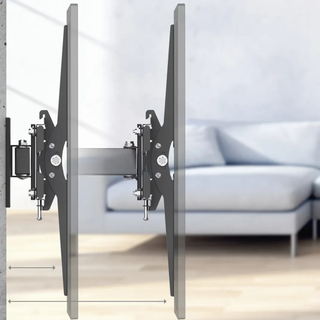 TV-Wandhalterung, schwenkbar, neigbar, ausziehbar, 165 cm (65") bis 30 kg