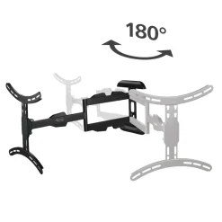 TV-Wandhalterung, schwenkbar, ausziehbar, langer Arm, 165cm (65