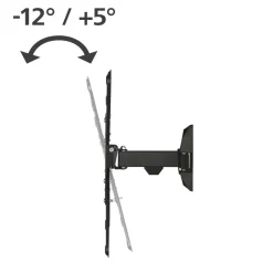 TV-Wandhalterung, schwenkbar, neigbar, 165 cm (65