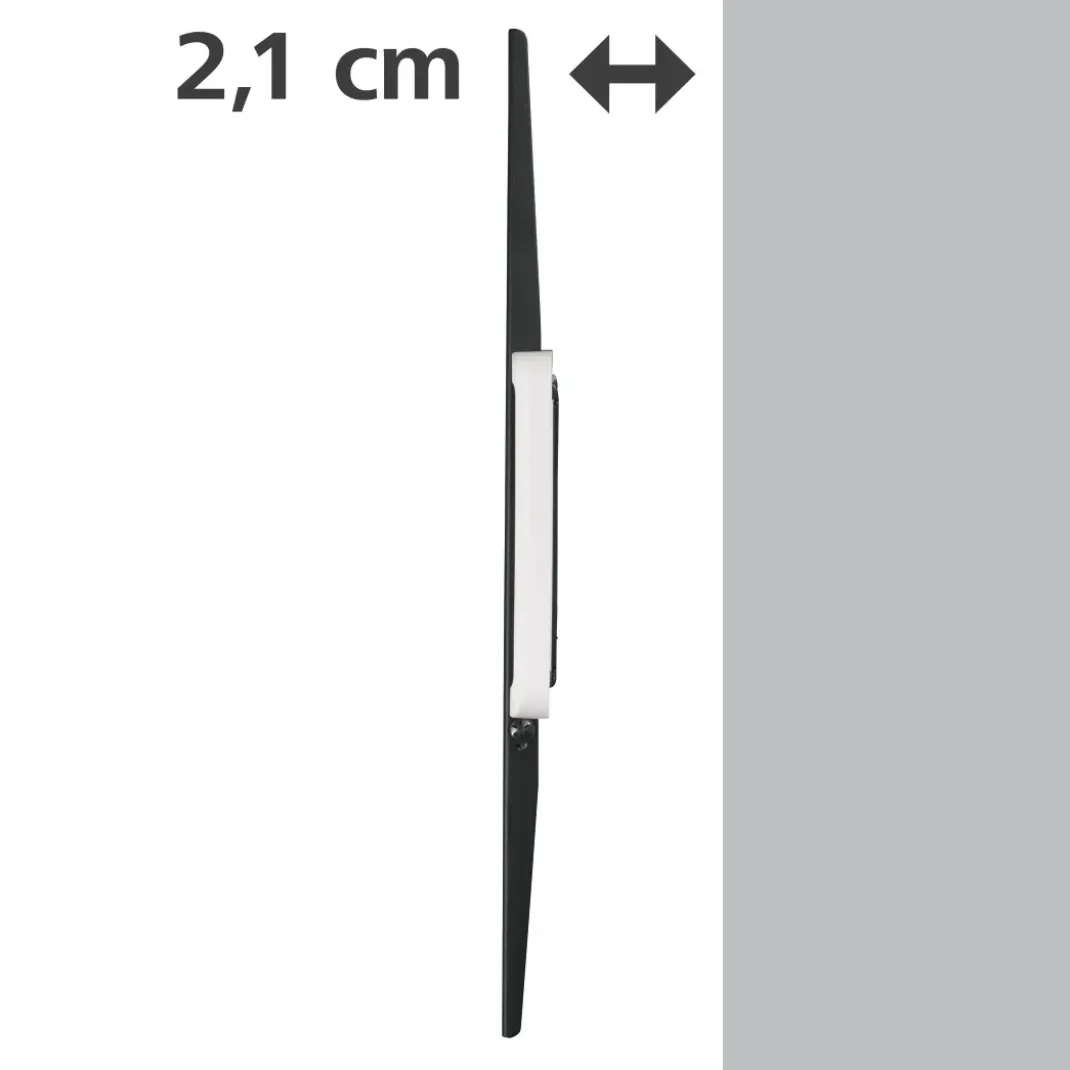 TV-Wandhalterung, starr, 254 cm (100") bis 75 kg, Wandabstand 2,1 cm