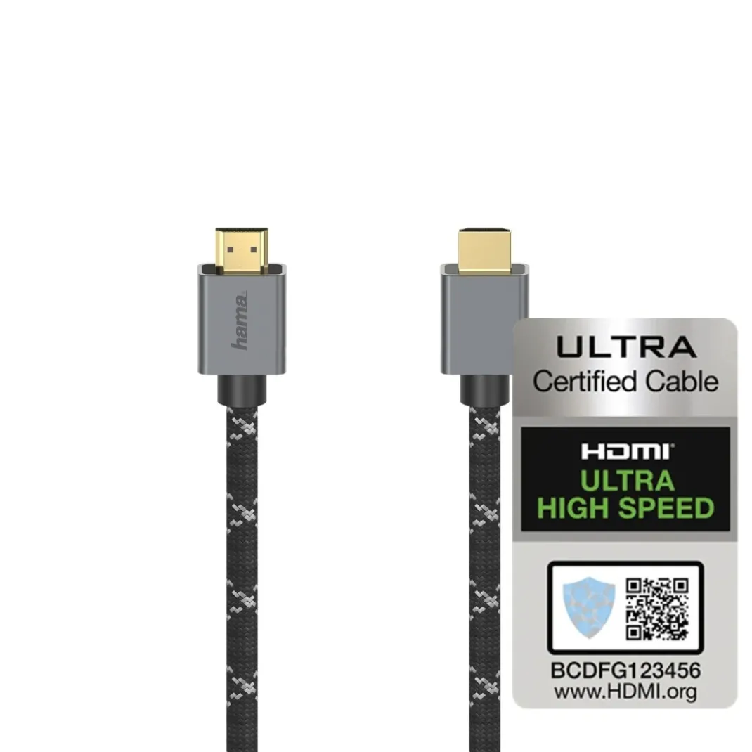 Ultra High Speed HDMI™-Kabel, zertifiziert, Ultra-HD 8K, Alu, 2,0 m