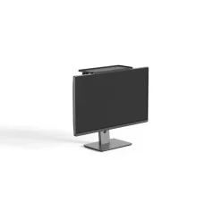 Universales Bildschirmregal für TV und Monitore, 30,0 x 12,7 cm, Schwarz