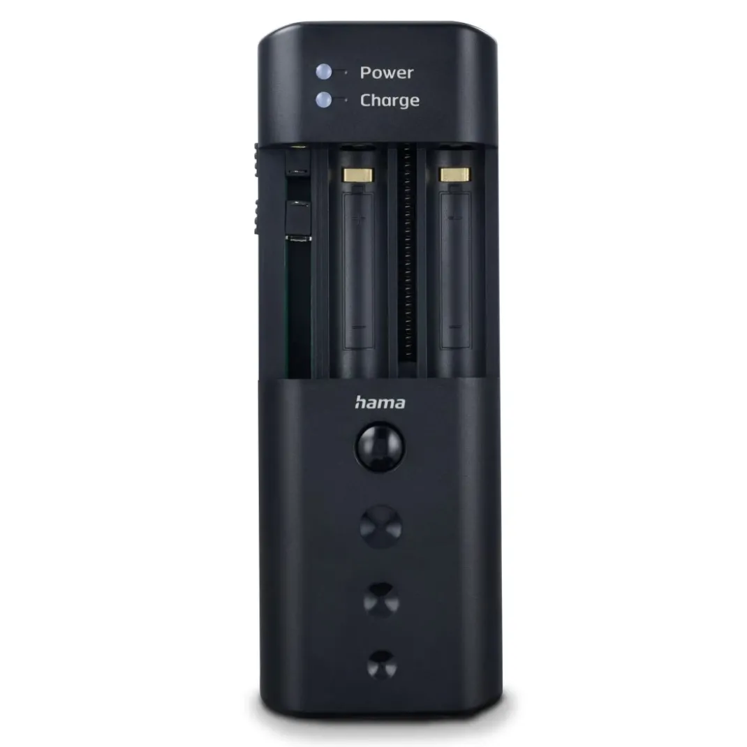 Universal-Ladegerät "Delta Travel" für Li-Ionen-Akkus, AA/AAA-Zellen, USB-C