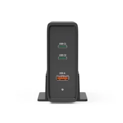 Universal-USB-C-Ladestation, GaN, 3 Ports, Power Delivery (PD), 5-28V/140W