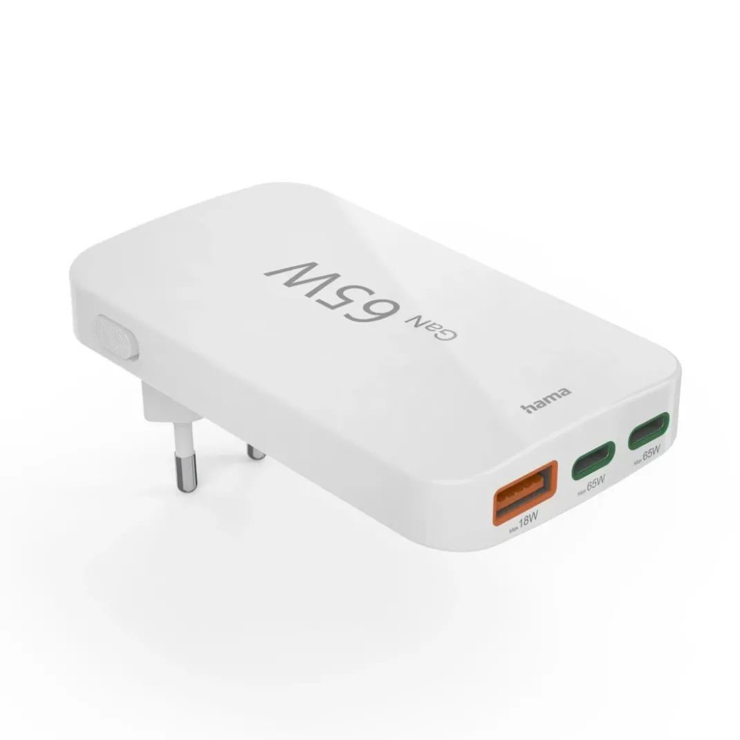 Universal-USB-C-Notebook-Netzteil, flaches Ladegerät, GaN, PD, 5-20V/65W