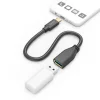 USB-Adapterkabel, OTG, USB-C-Stecker - USB-A-Buchse, 15 cm, Schwarz