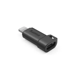 USB-C-Adapter auf Apple Lightning-Stecker, MFI, Schwarz