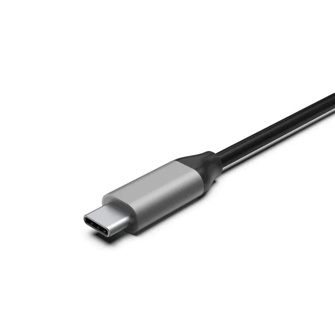 USB-C-Hub, 4 Ports, 2x USB-A, 2x USB-C, USB 3.2 Gen2, 10 Gbit/s, PD, Alu