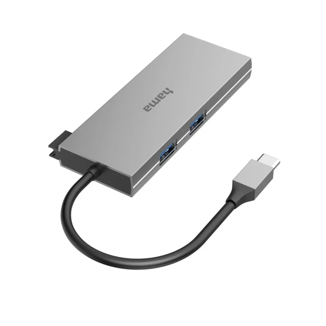 USB-C-Hub, Multiport, 6 Ports, 2x USB-A, USB-C, HDMI™, SD, microSD