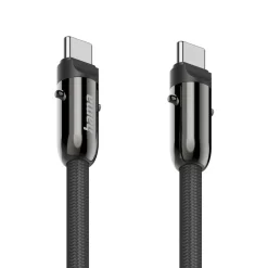 USB-C-Kabel und Handyband, 2in1-Lösung, 1,2 m, Schwarz