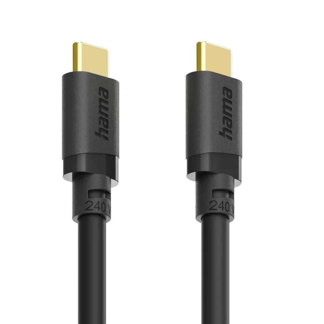 USB-C-Kabel, USB 3.2 Gen1, 5 Gbit/s, 240 W, 0,75 m