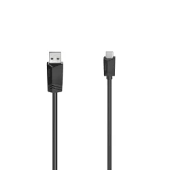 USB-C-Kabel, USB-A-Stecker - USB-C-Stecker, USB 2.0, 480 Mbit/s, 0,75 m