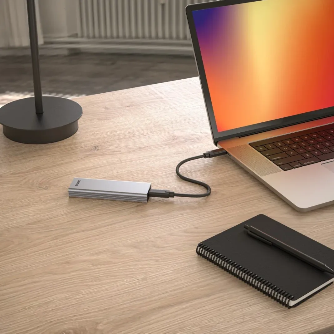 USB-Festplattengehäuse für M.2 SATA & NVMe SSD-Festplatten
